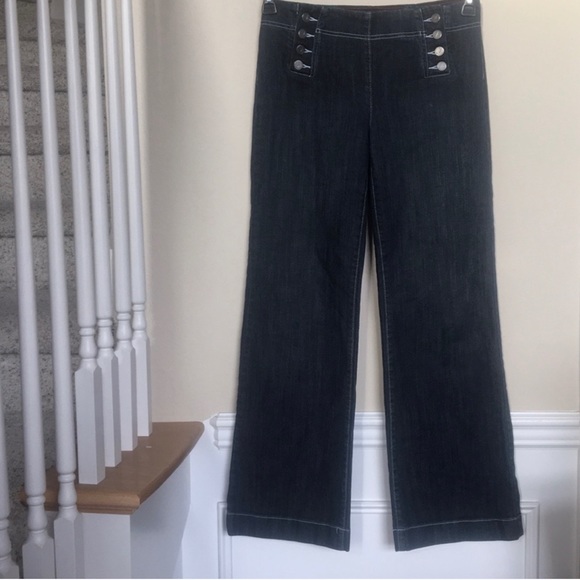 Nautica 4 sailor button wide leg jean regatta EUC - Picture 1 of 4